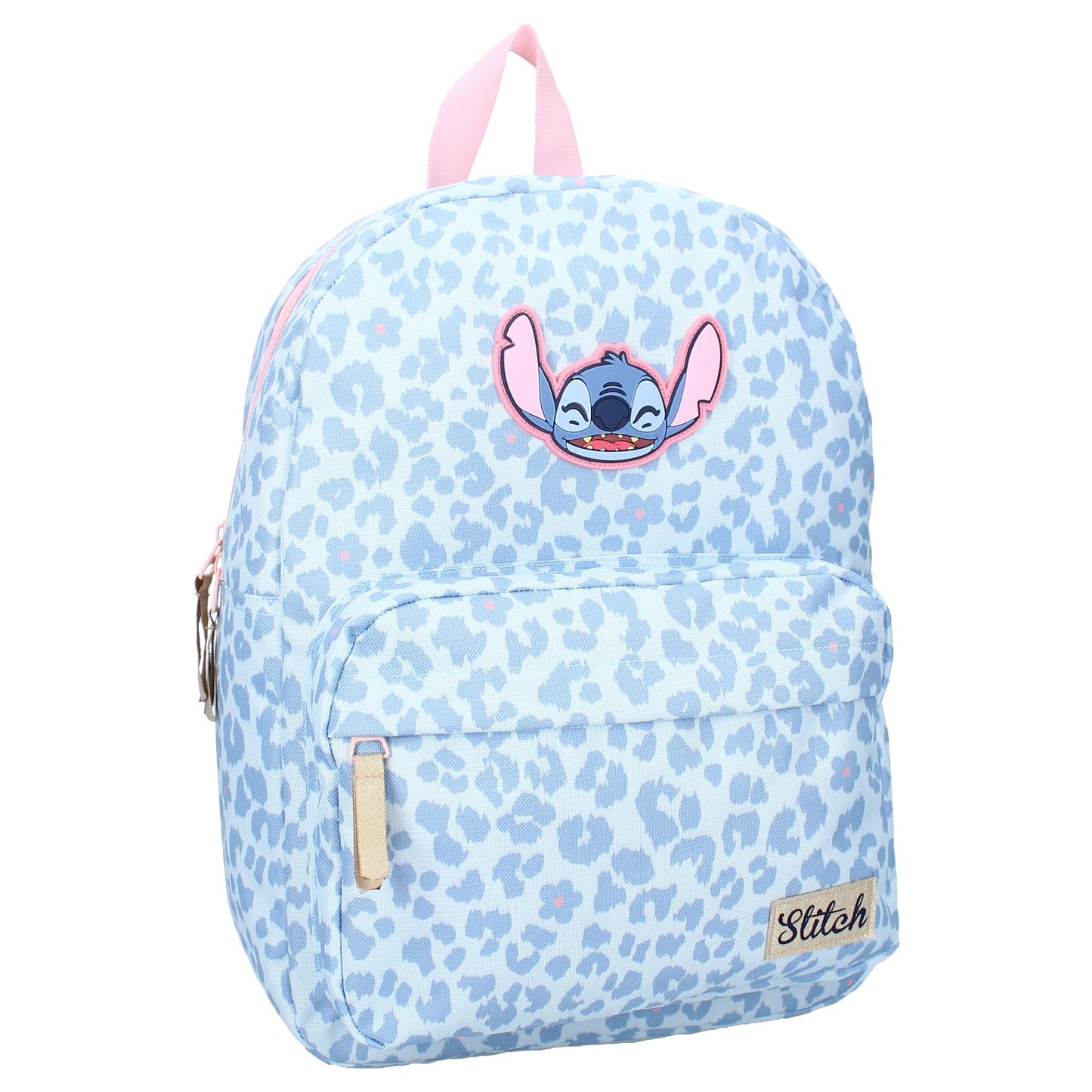 Disney Stitch Rucksack Kinder Blooming Bags Schulrucksack Lila Blumenmotiv