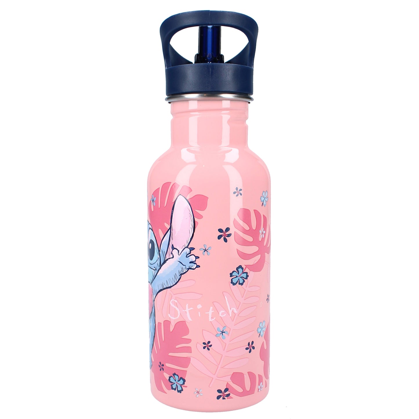 Lilo & Stitch Trinkbecher Wasserflasche aus Edelstahl 500ml Rosa