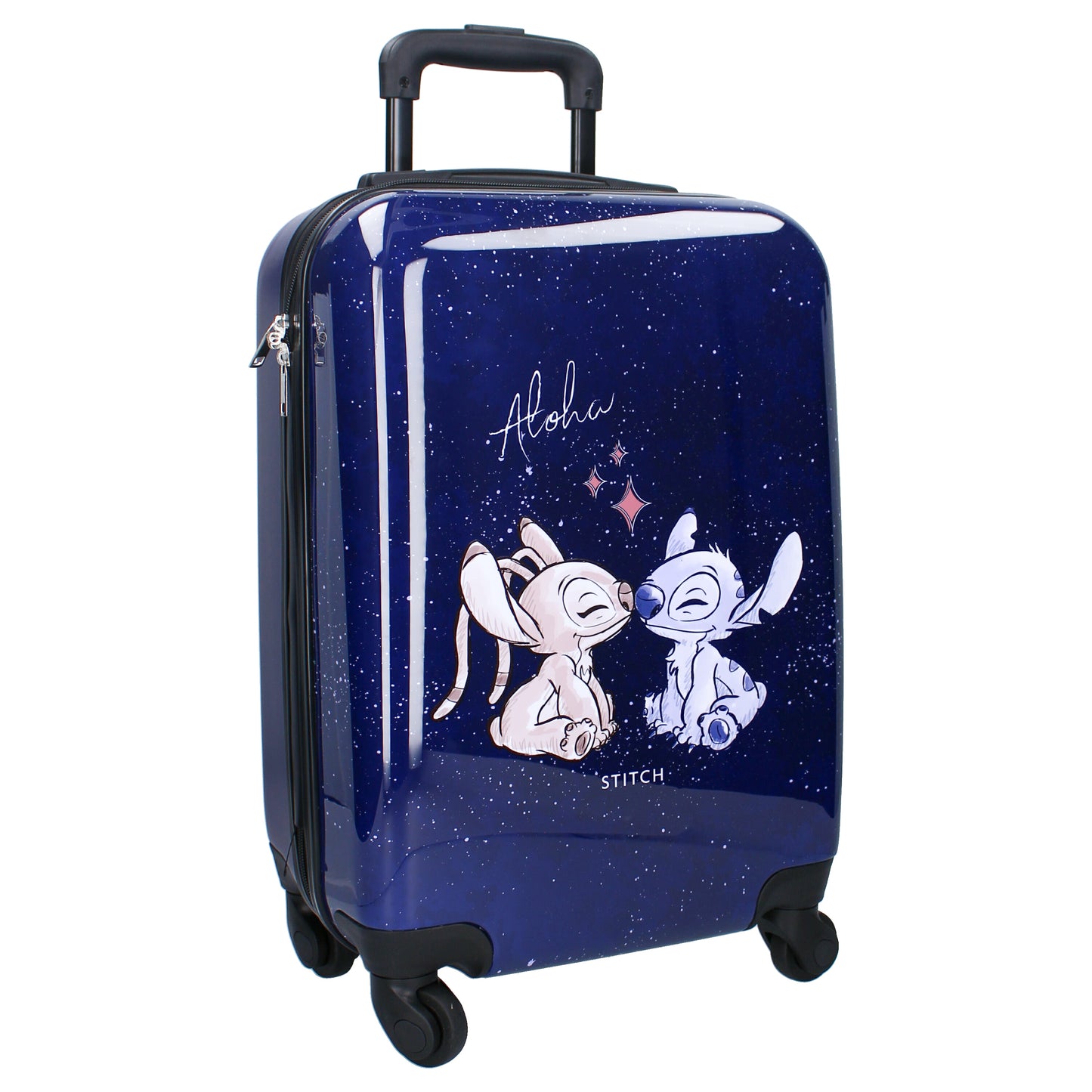 Lilo & Stitch Trolley Koffer 31 Liter Volumen Dunkelblau mit Stitch und Angel Motiv