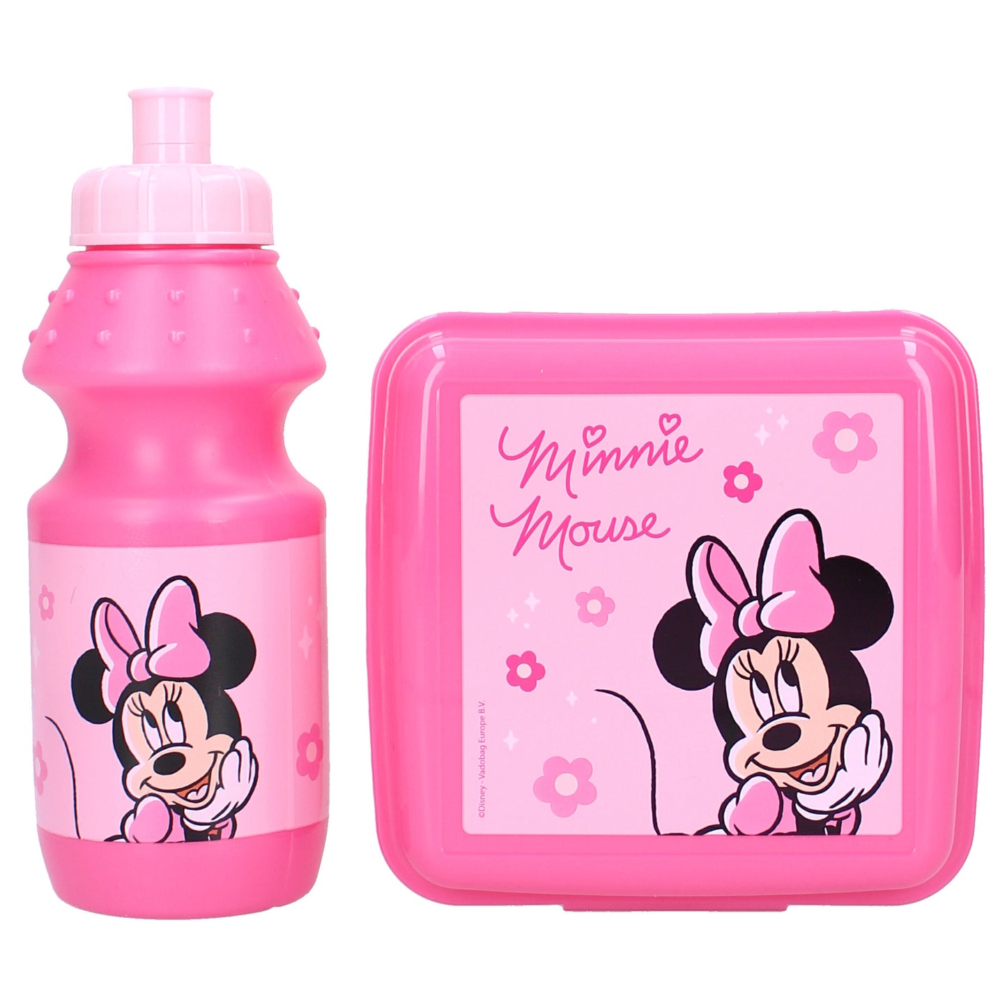 Disney Minnie Mouse Lunchtasche Mädchen Vesper Set Rosa mit Sichtfenster