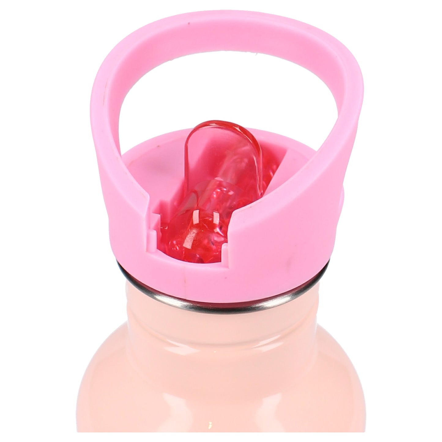 Disney Minnie Mouse Trinkflasche 500 ml aus Edelstahl mit Drehverschluss und praktischem Strohhalm