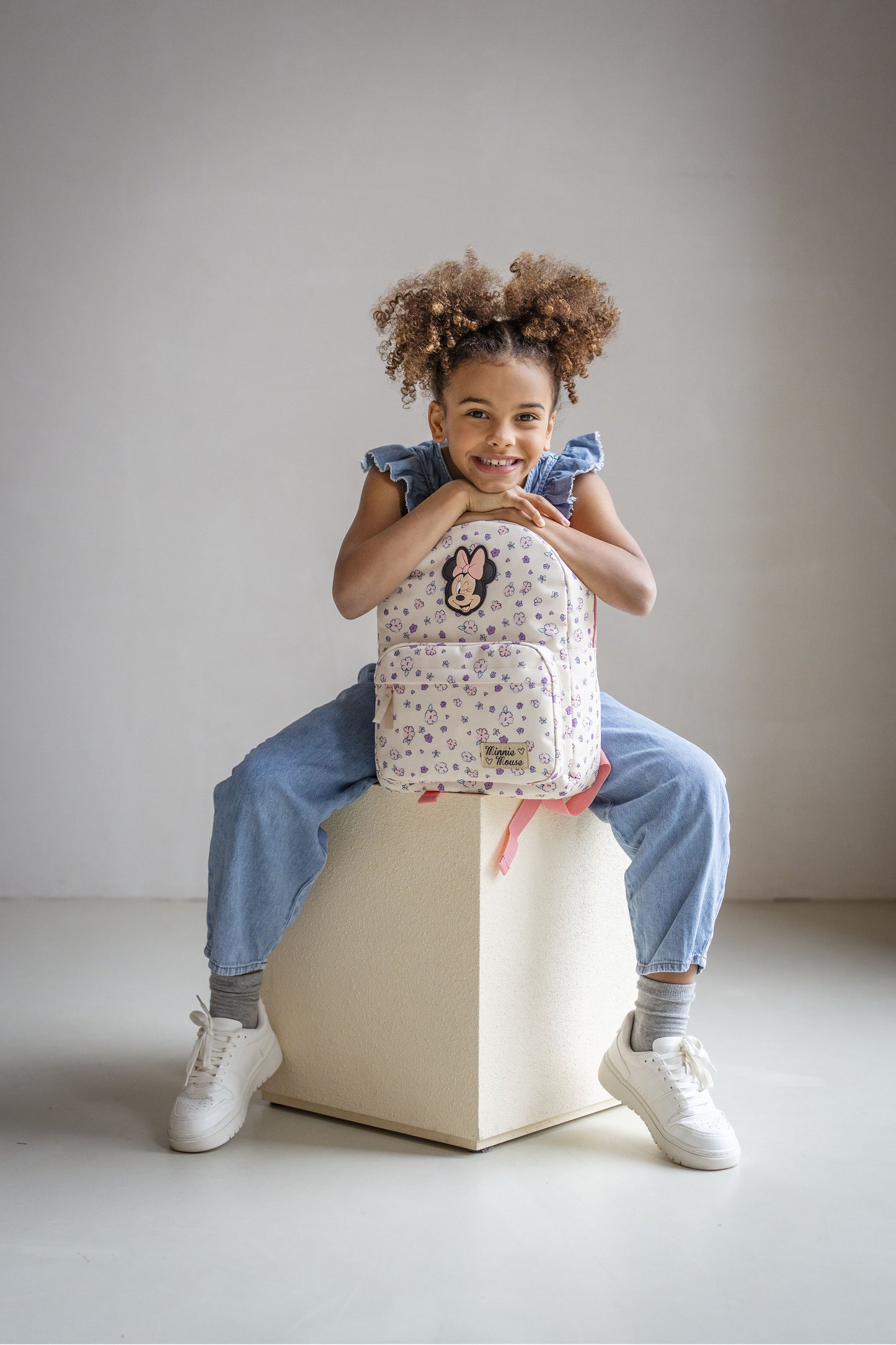 Disney Minnie Mouse Rucksack Kinder Blooming Bags Schulrucksack Rosa Blumenmotiv