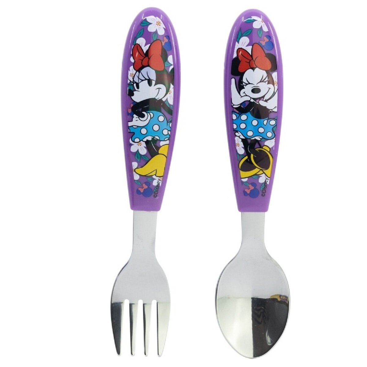 Disney Mickey Mouse Kinderbesteck Set 2-teilig – Löffel & Gabel mit Motivgriffen