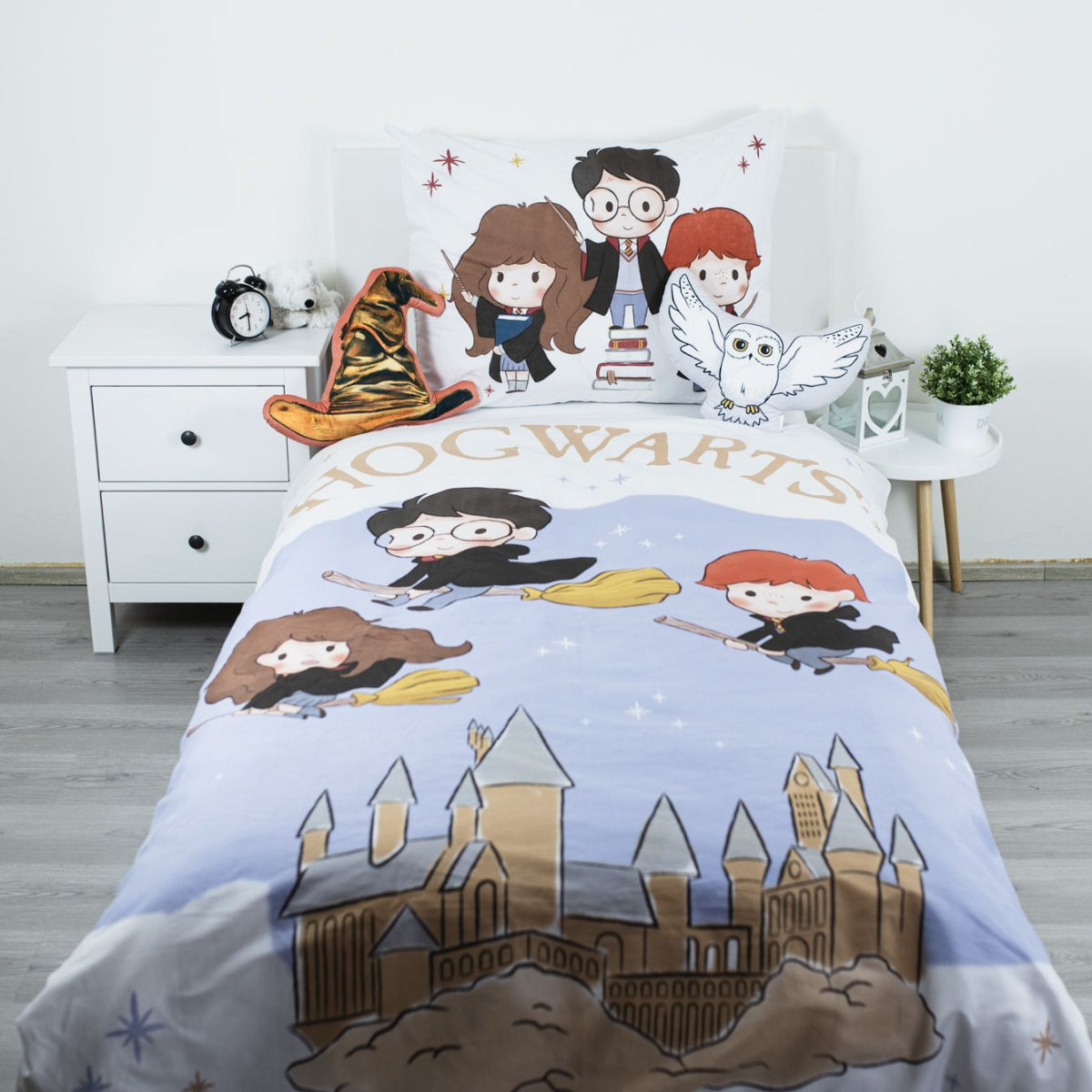 Harry Potter Flying Hedwig Formkissen 43 × 30 cm für Kinderzimmer Bett Sofa und Dekoration