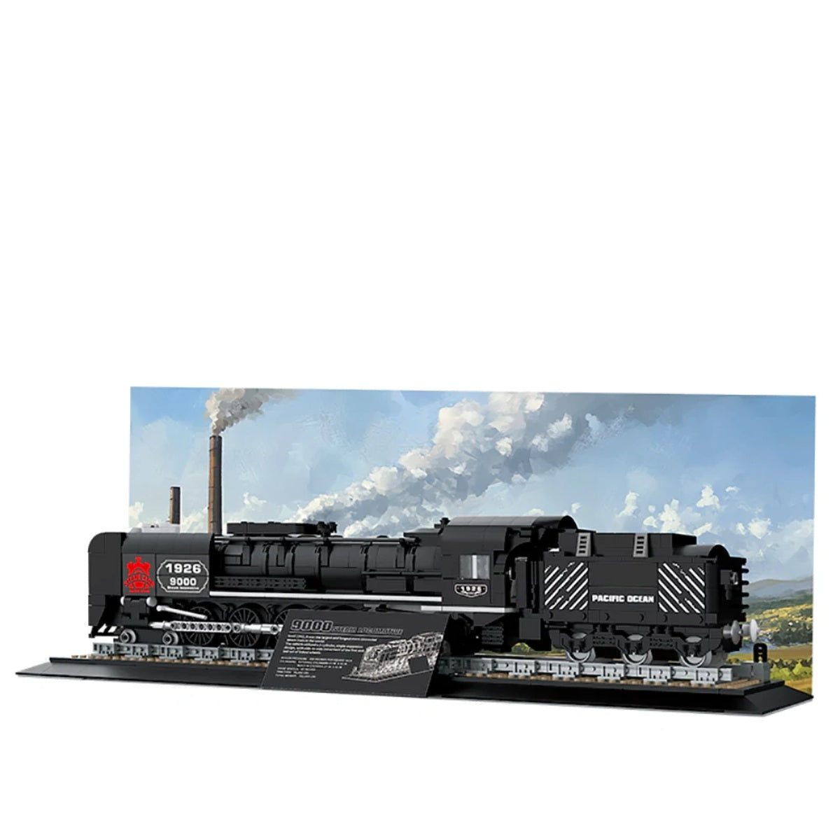 Reobrix 66801 Dampflokomotive Klemmbaustein Zugmodell 1546 Teile ab 14