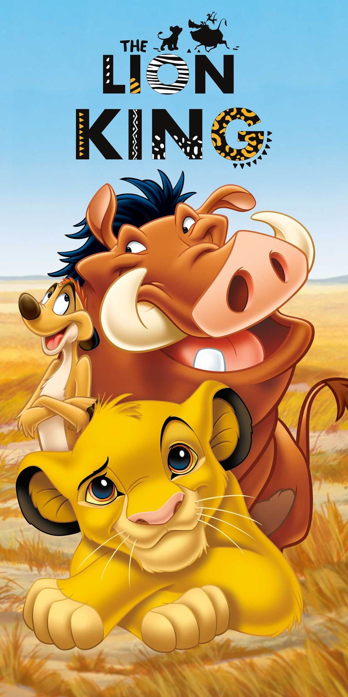 Disney Lion King Baumwolle Strandtuch Frottee Badetuch mit Premium Druck, 70x140 cm