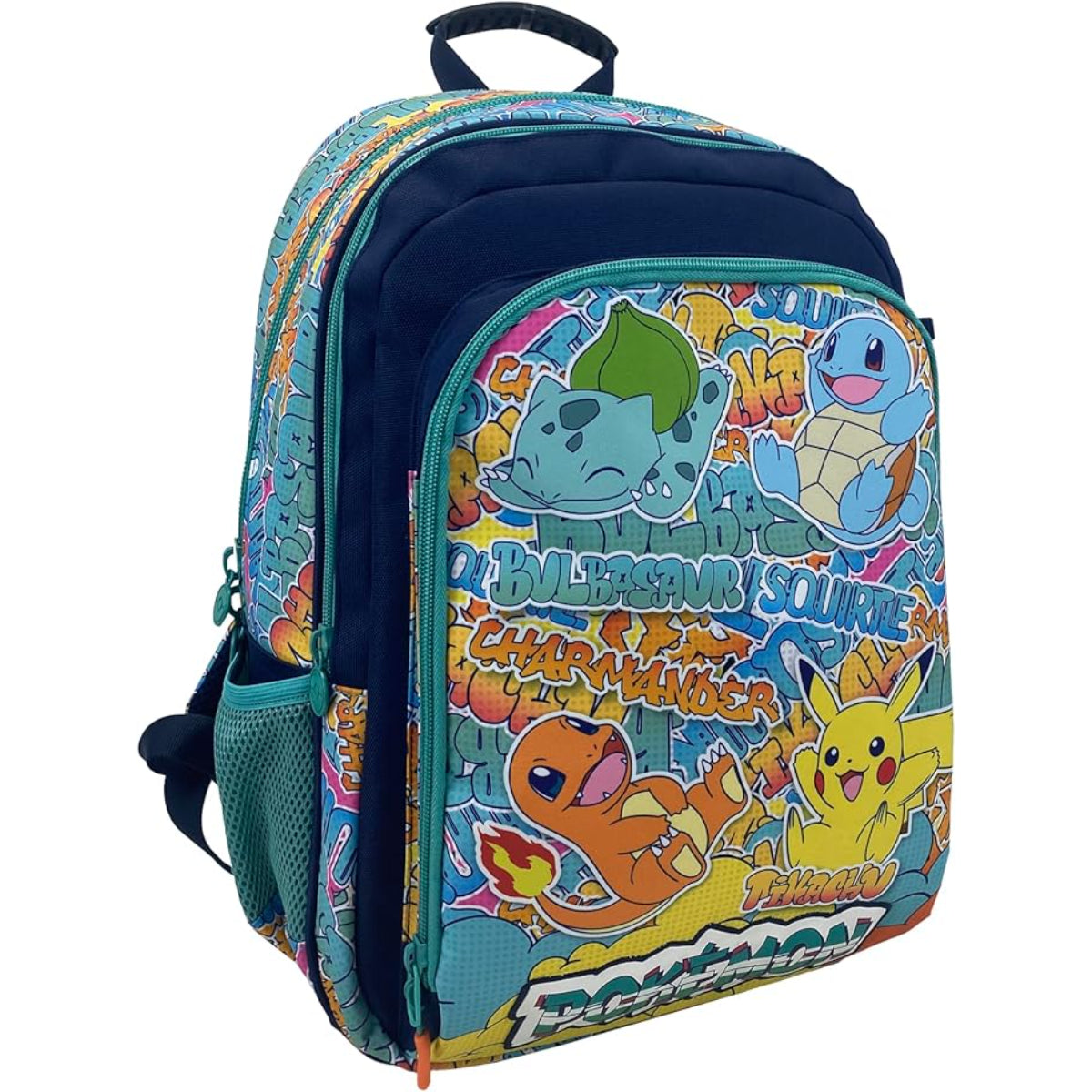 Pokémon Rucksack Schulrucksack 35x16x43 cm mit Seitentaschen