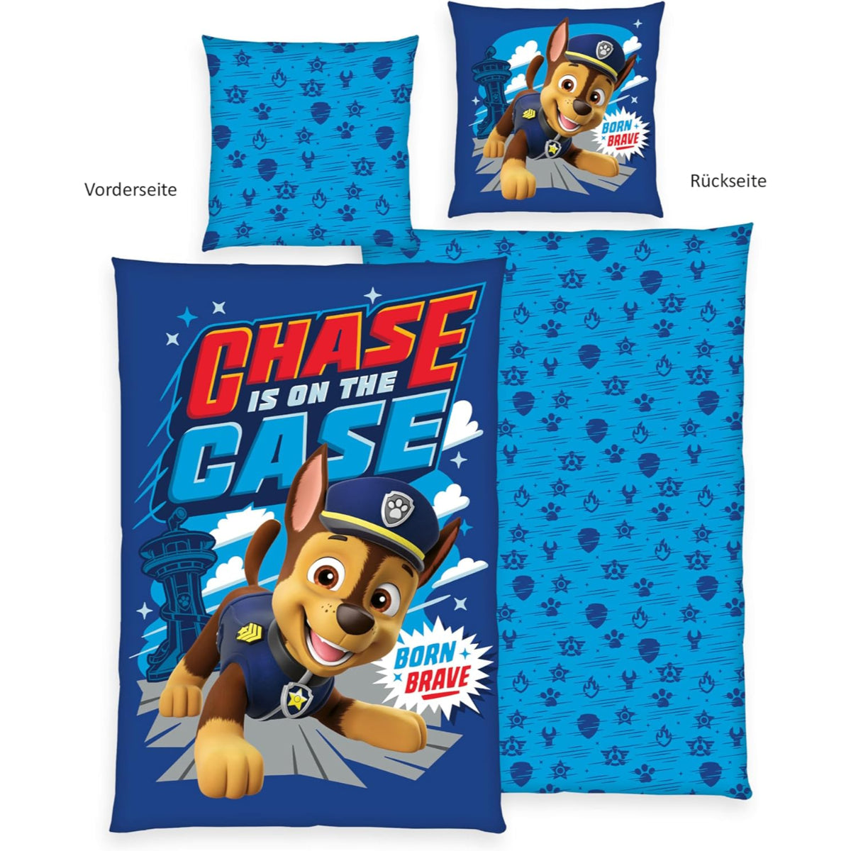 Paw Patrol Bettwäsche 135 x 200 cm Baumwolle Kinder Bettset 2 teilig Wendemotiv