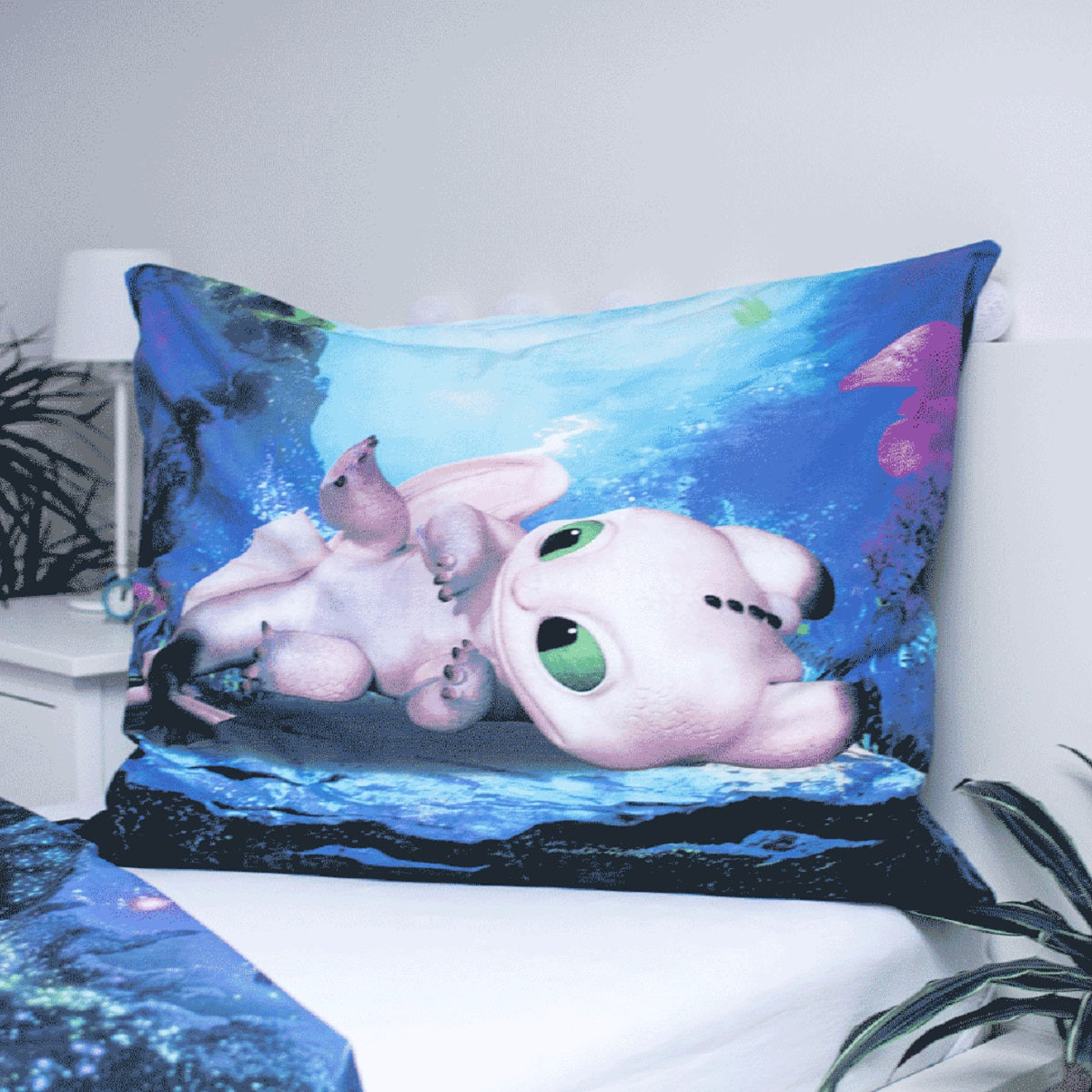 Dragon Baumwoll-Bettwäsche 140x200 cm – Weiches Bettbezug Set mit Kissenbezug 70x90 cm, pflegeleicht & langlebig
