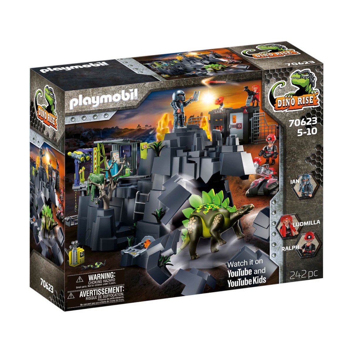 PLAYMOBIL Dino Rise – Dino Rock 70623 mit Licht & Sound