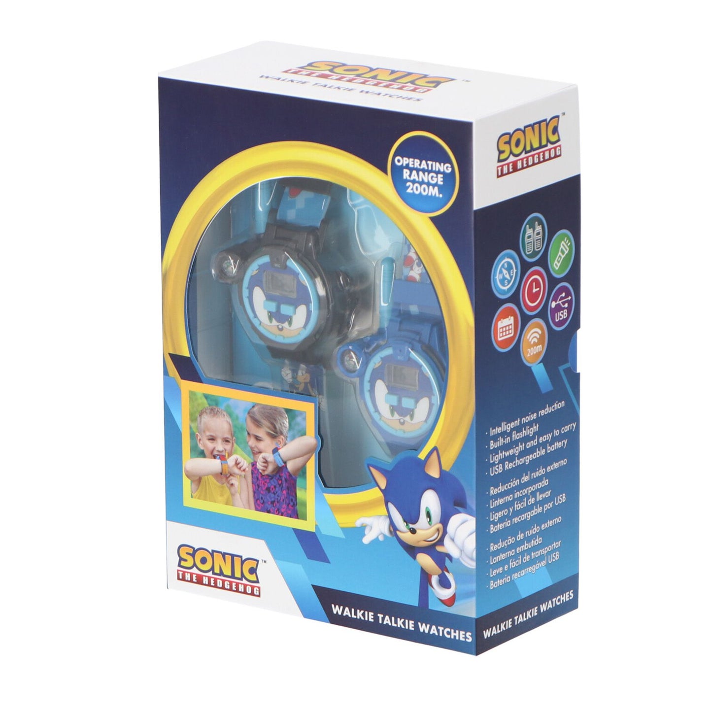 Sonic Kinder Walkie-Talkies Interaktive Uhr mit Funktechnik
