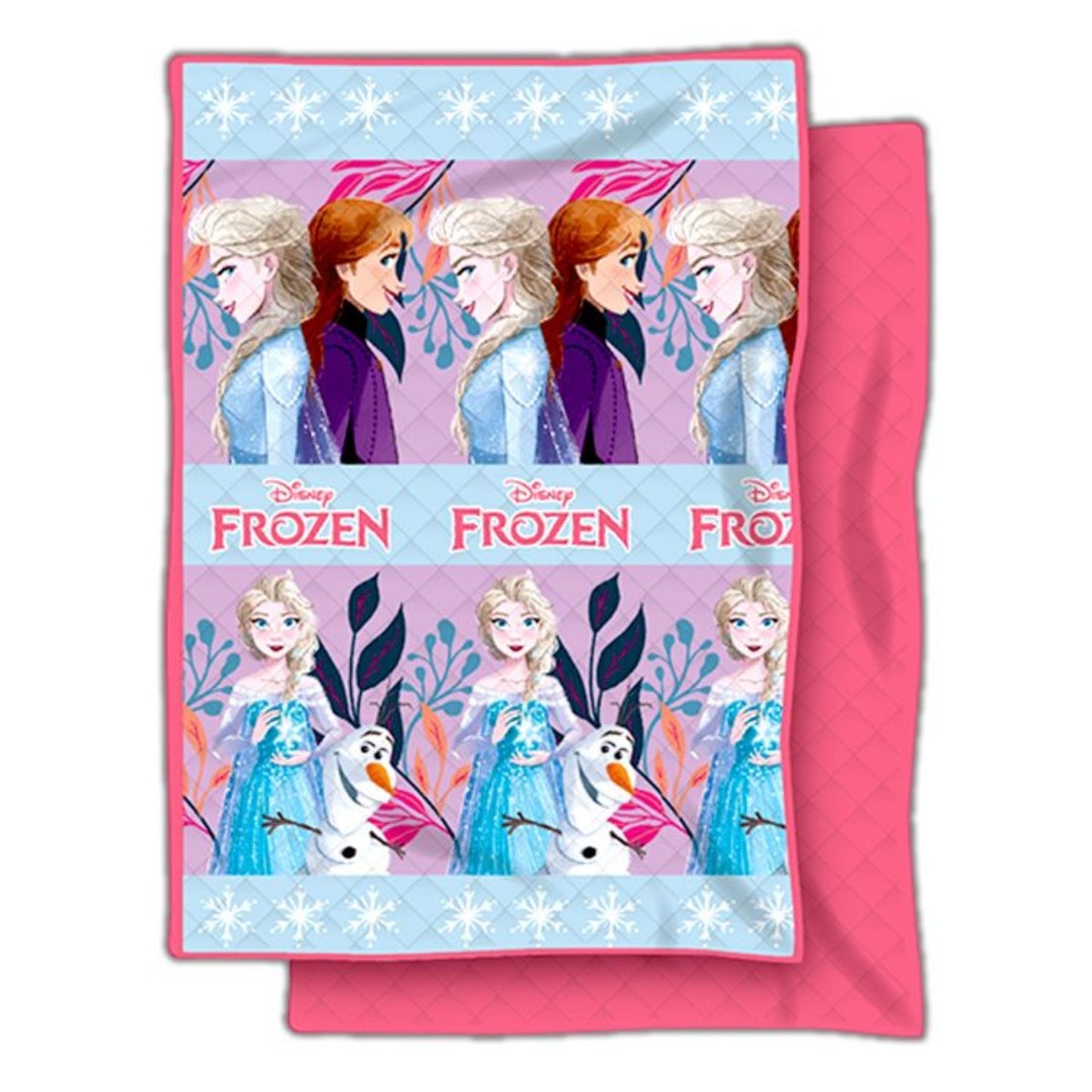 Disney Frozen Steppdecke Bettdecke 250x150 cm Magische Tagesdecke für Mädchen
