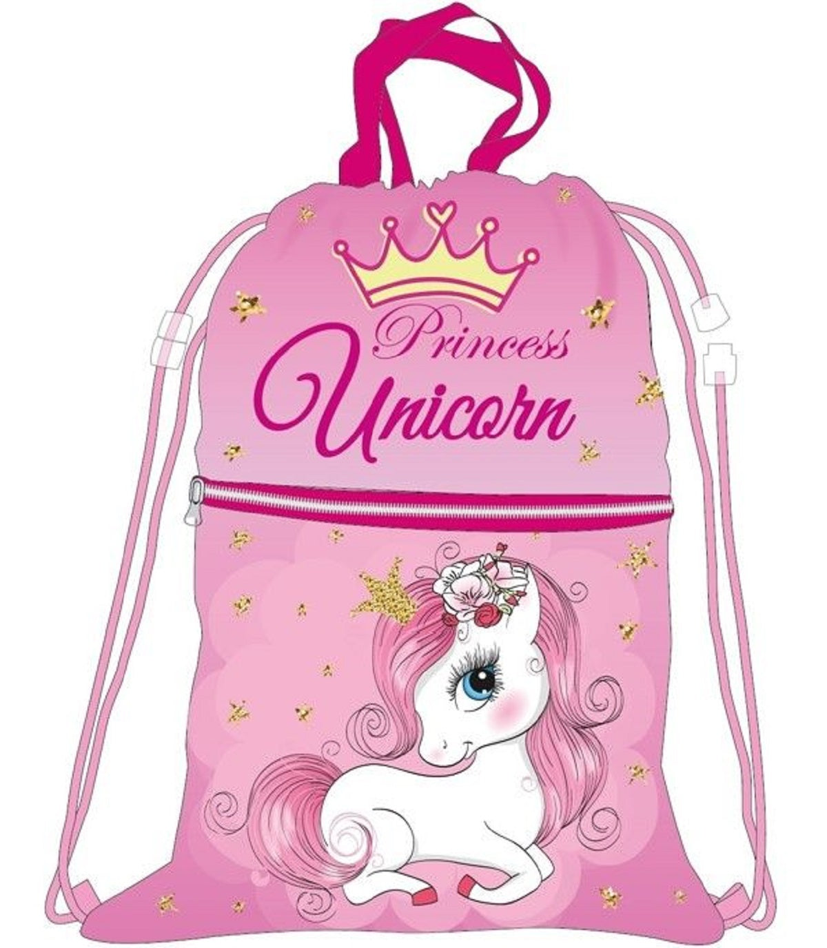 Unicorn Gymbag hochwertiges Modell für Mädchen 34.5 × 45 cm