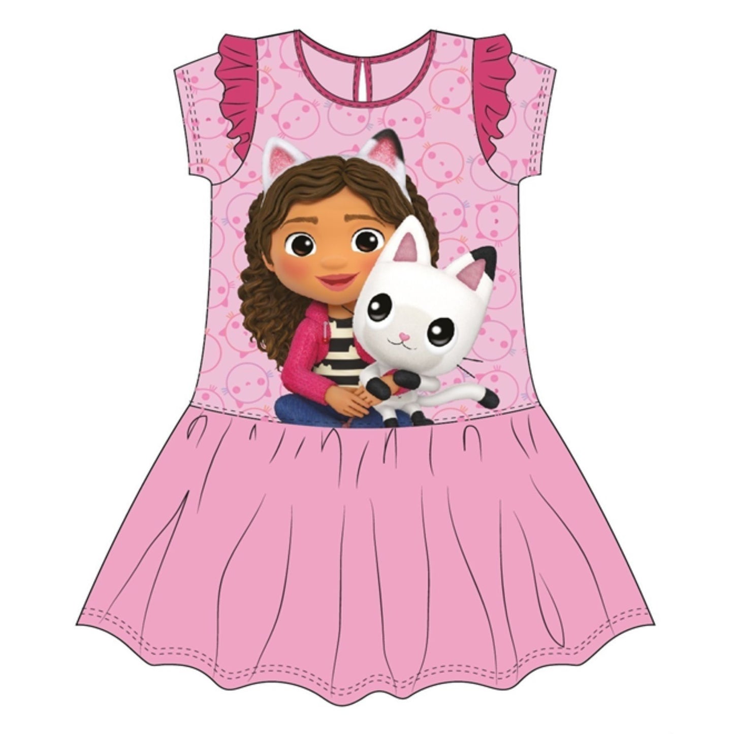 Gabby's Dollhouse Baumwolle Sommerkleid & Freizeitkleid für Mädchen