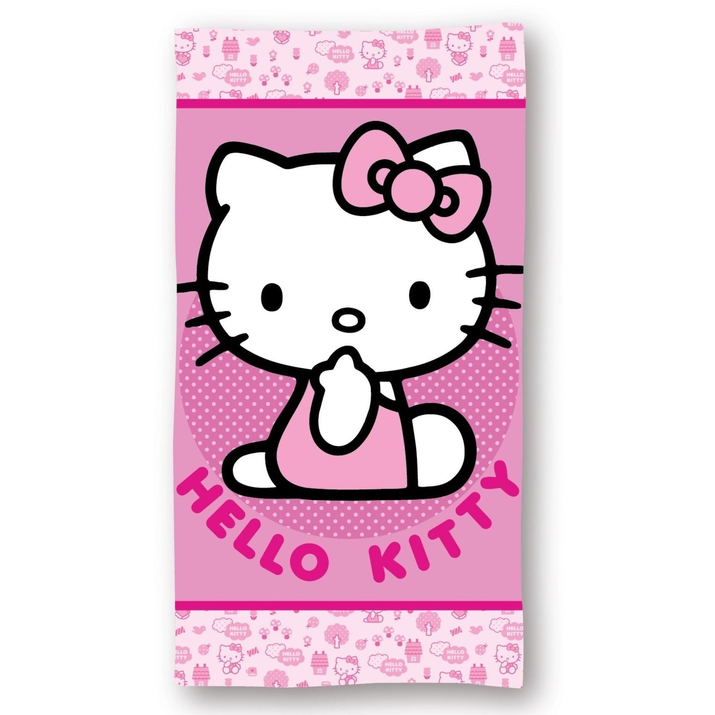 Hello Kitty Strandhandtuch Mikrofaser 140x70 – Leichtes Badehandtuch für Meer & Pool