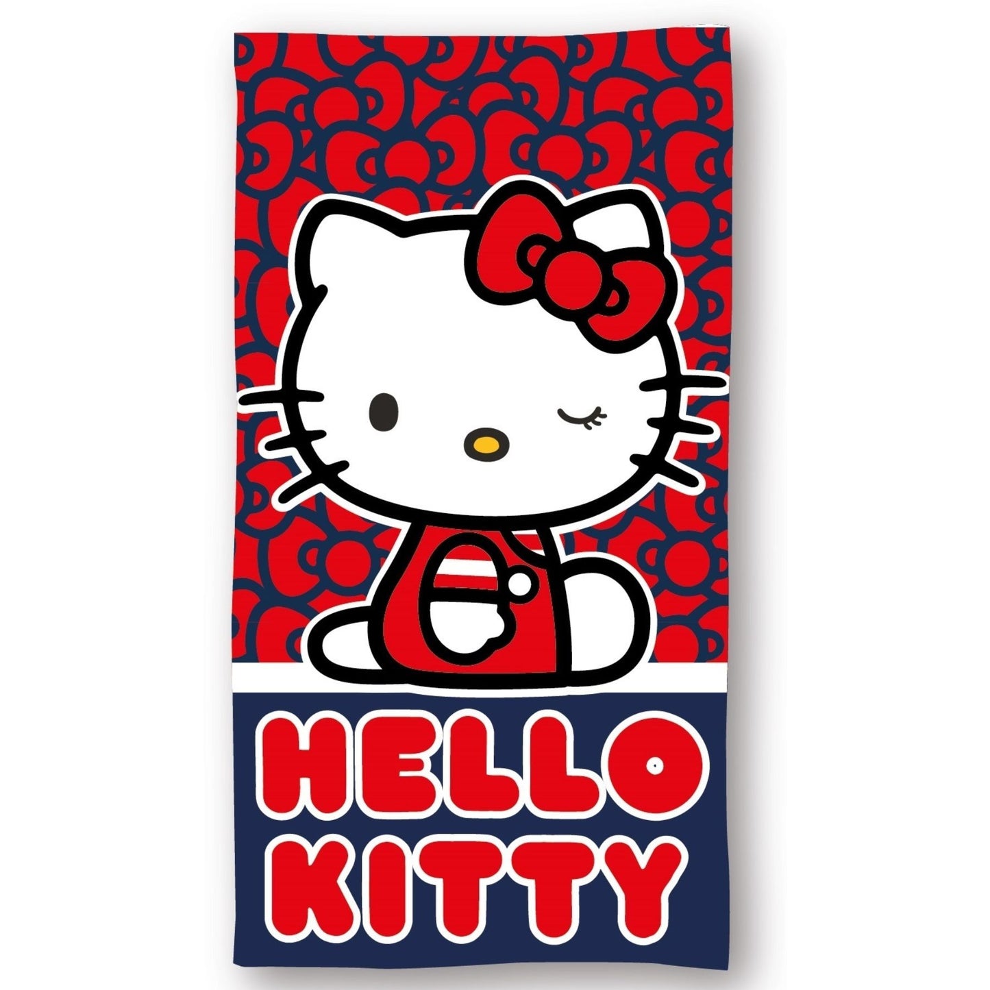 Hello Kitty Badetuch – Kinder Strandhandtuch aus 100 % Mikrofaser