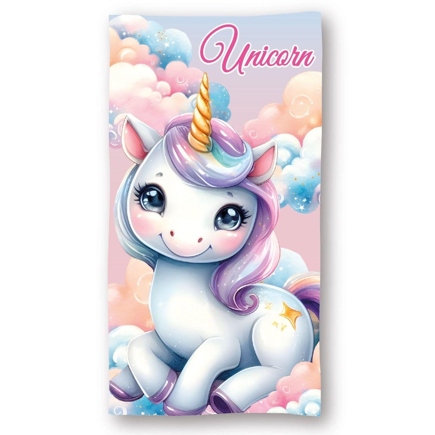 Unicorn Mikrofaser Strandhandtuch 140x70 cm – Schnelltrocknendes Badetuch für Urlaub & Strand