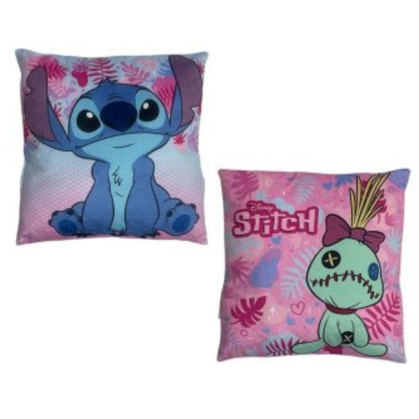 Disney Lilo & Stitch Dekokissen (1 Stk.) aus weichem Polyester für Alltag und Freizeit 38 × 38 cm