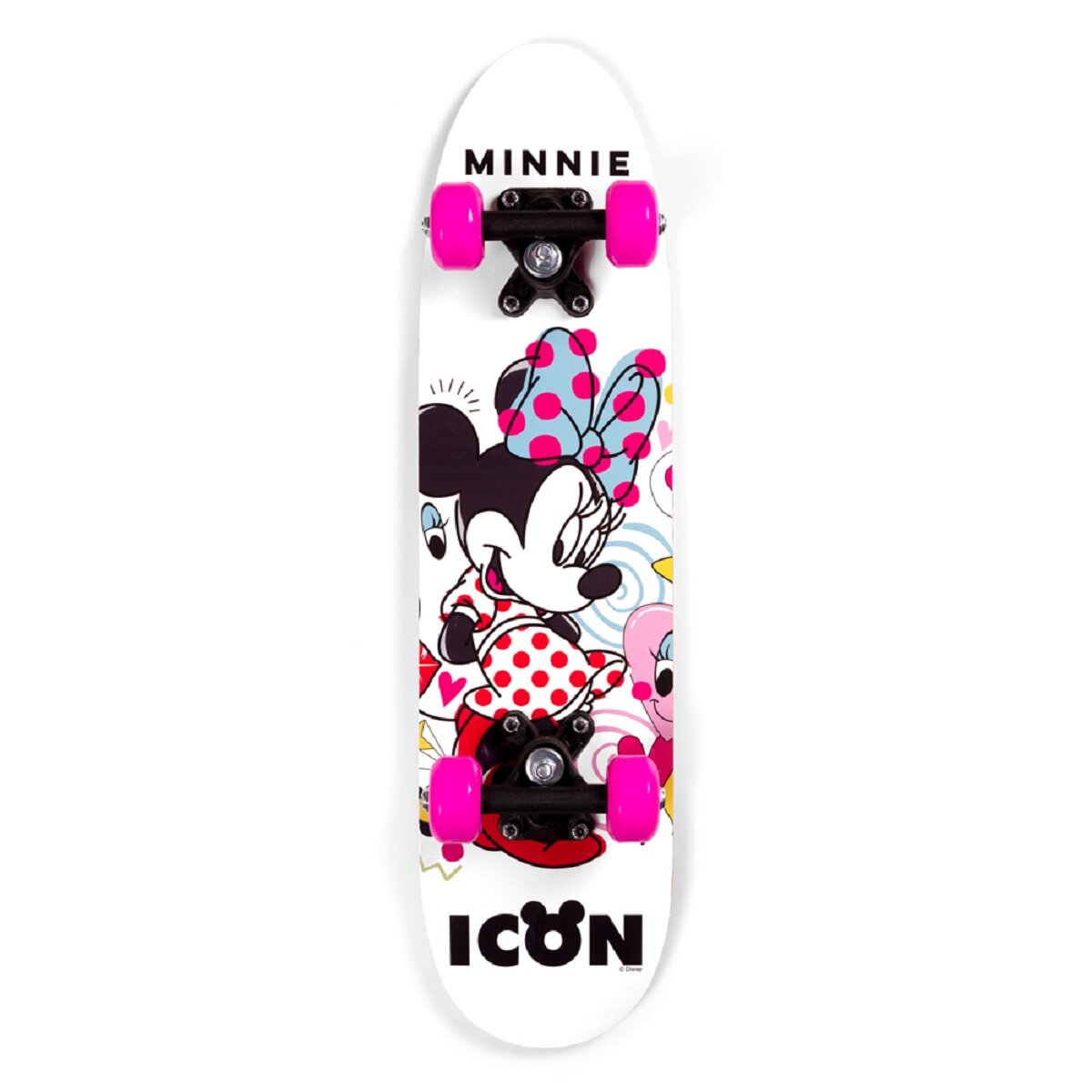 Disney Minnie Mouse 24 Zoll – Robustes Kinder Skateboard mit PVC-Rädern und PP Trucks