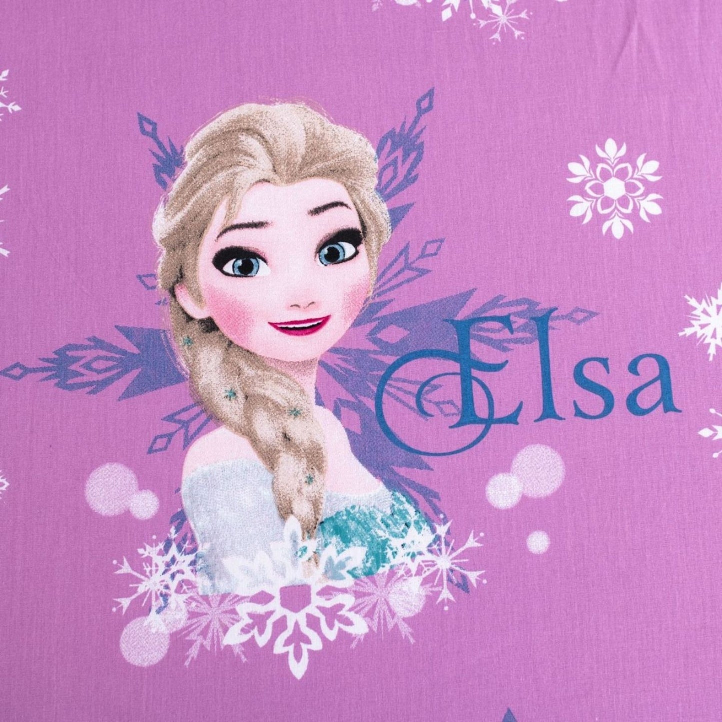 Frozen Kinder Spannbetttuch Atmungsaktives Bettlaken aus Baumwolle (90x200+25 cm)