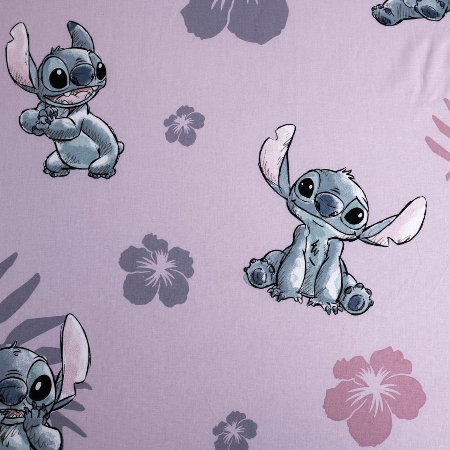 Lilo & Stitch Spannbetttuch Baumwollbettlaken für Kinderbett (90x200+25 cm)
