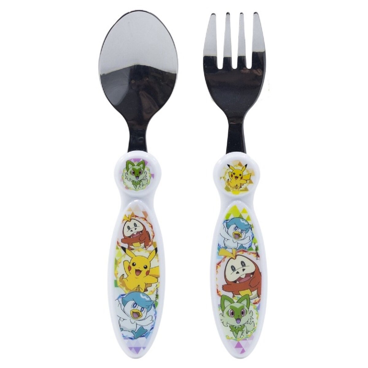 Pokemon Kinderbesteck Set 2-teilig – Löffel & Gabel mit Motivgriffen