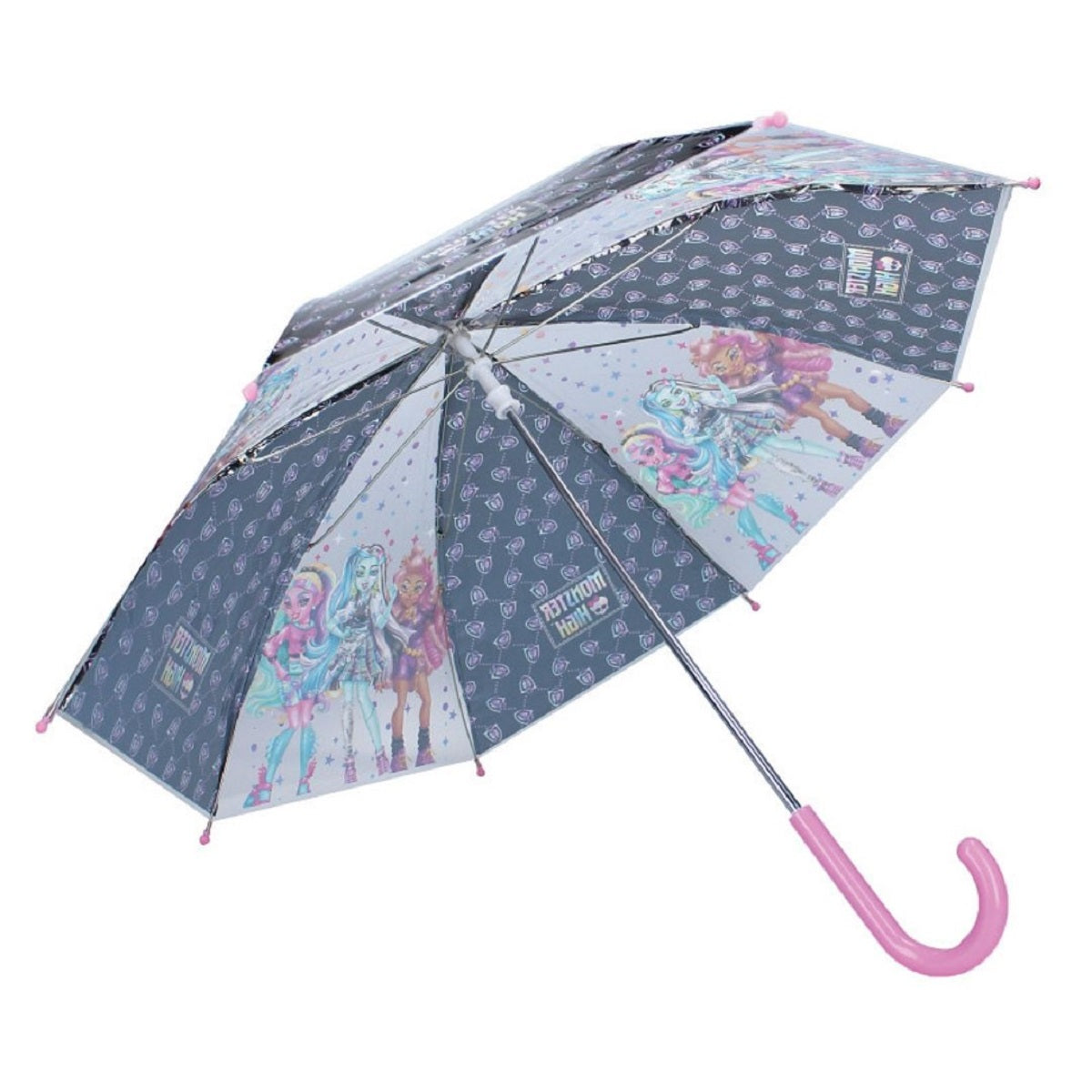 Monster High Regenschirm 60 Ø cm Regentage Coole Schirm für Kinder