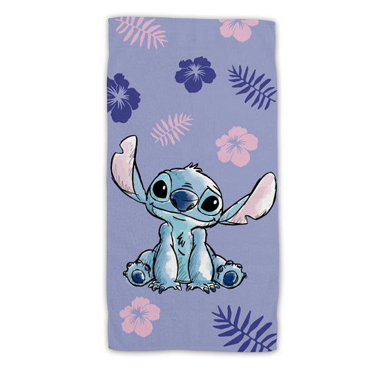 Lilo & Stitch Baumwolle Strandtuch Frottee Badetuch mit Premium Druck, 70x140 cm