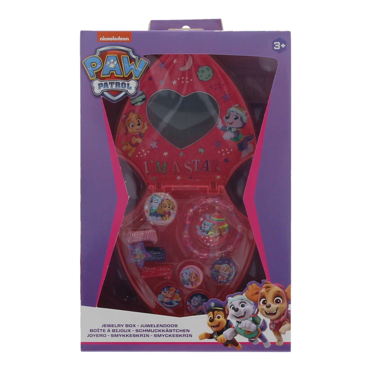 Paw Patrol Schmuckkästchen Praktische Schmuckaufbewahrung für kleine Fans von Paw Patrol