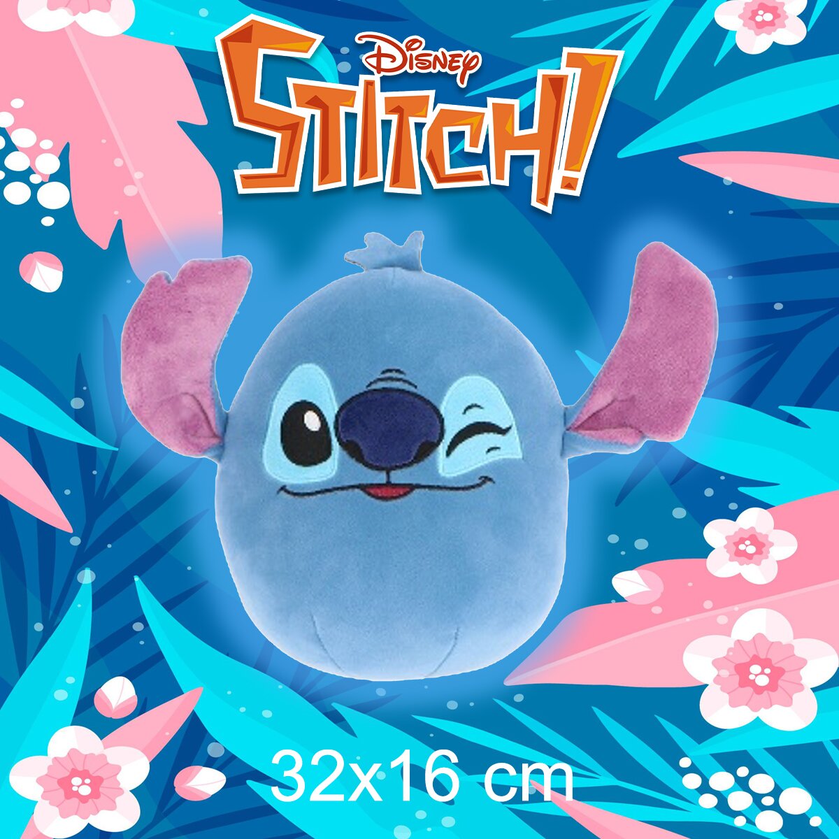 Disney Stitch Eggy Pillow 32 cm großes Plüschkissen Kuschelkissen