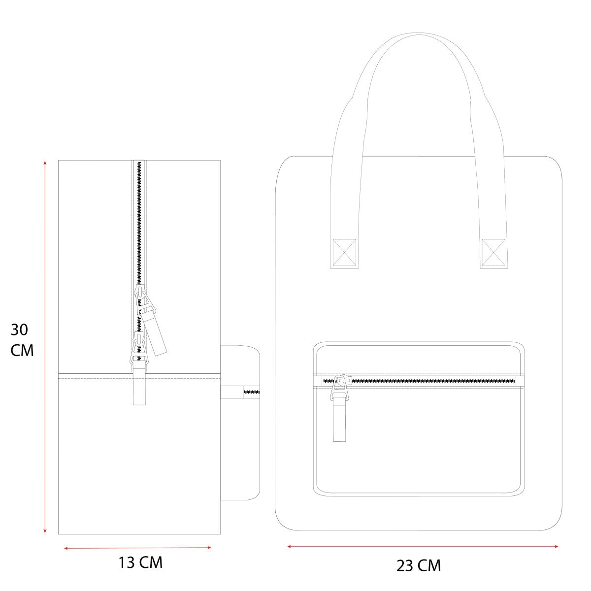 Kidzroom Rucksack – Teddystoff Kinderrucksack mit Fronttasche