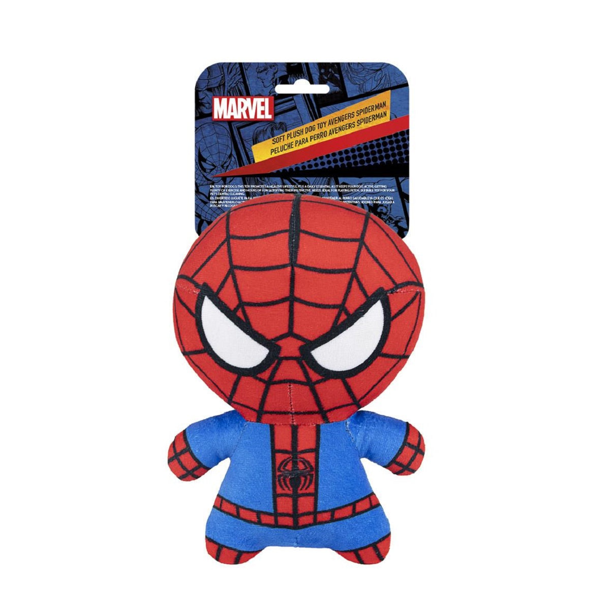 Spiderman Hundespielzeug – Quietschendes Kuscheltier aus Polyester