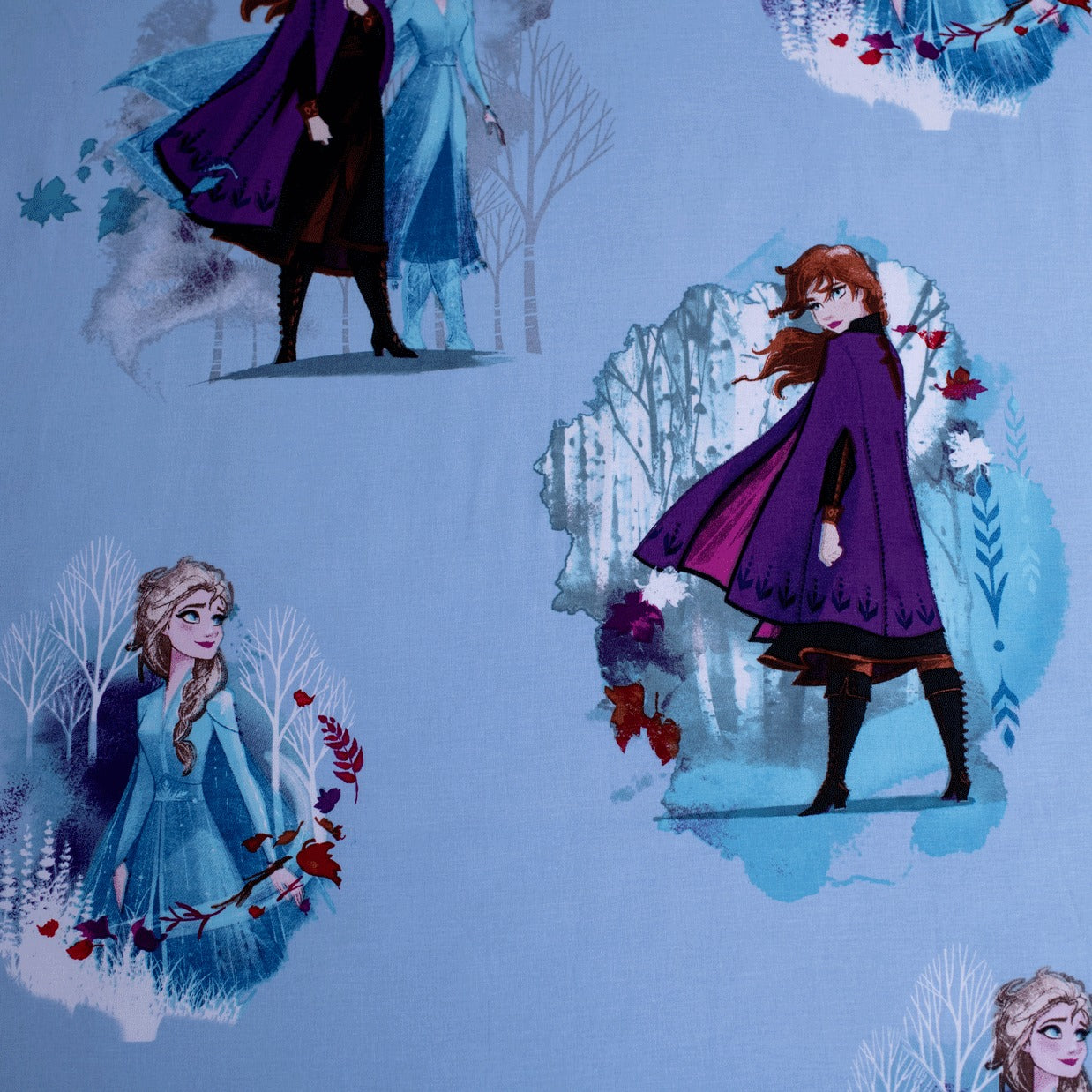 Disney Frozen Spannbettlaken 90x200 cm – Baumwolle – Kinderbett Bezug