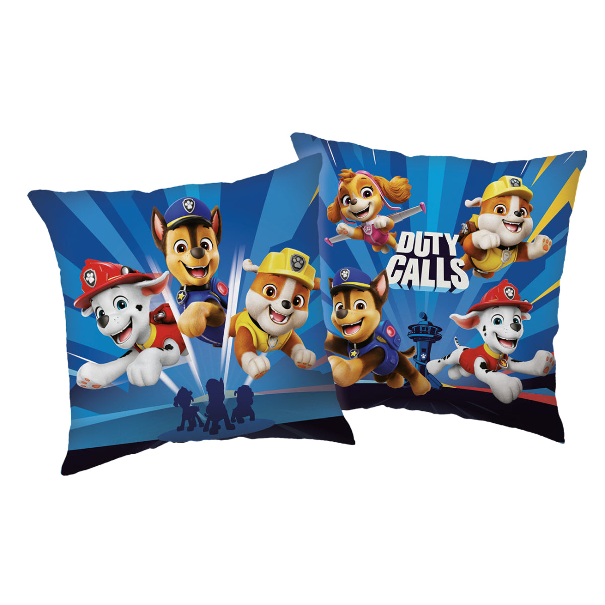 Paw Patrol 1 Stück Duty Calls Kissen 40 × 40 cm für Kinderzimmer Bett Sofa und Dekoration