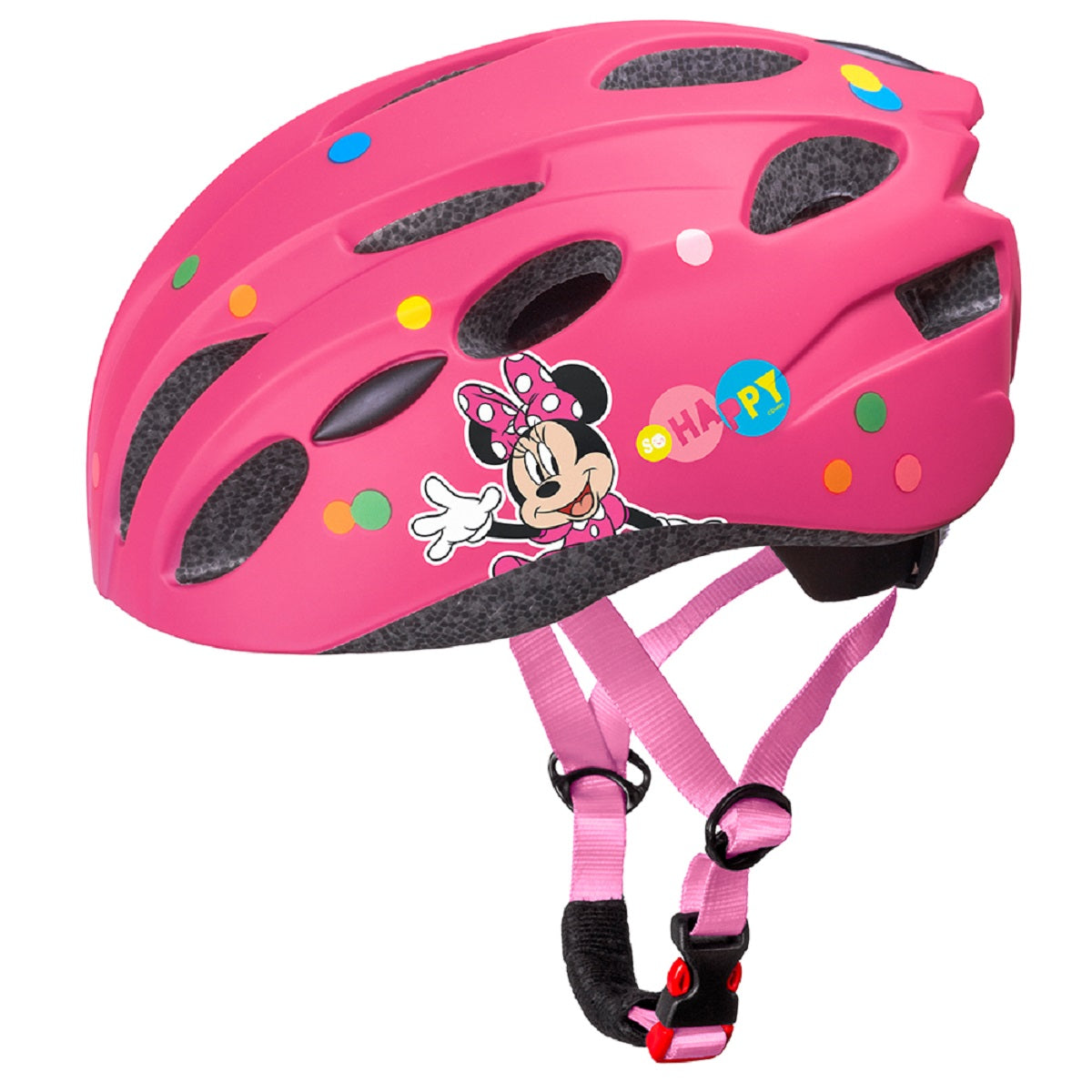 Disney Minnie Mouse Fahrradhelm für Mädchen Minnie, leicht, sicher, Größe M (52-56cm)
