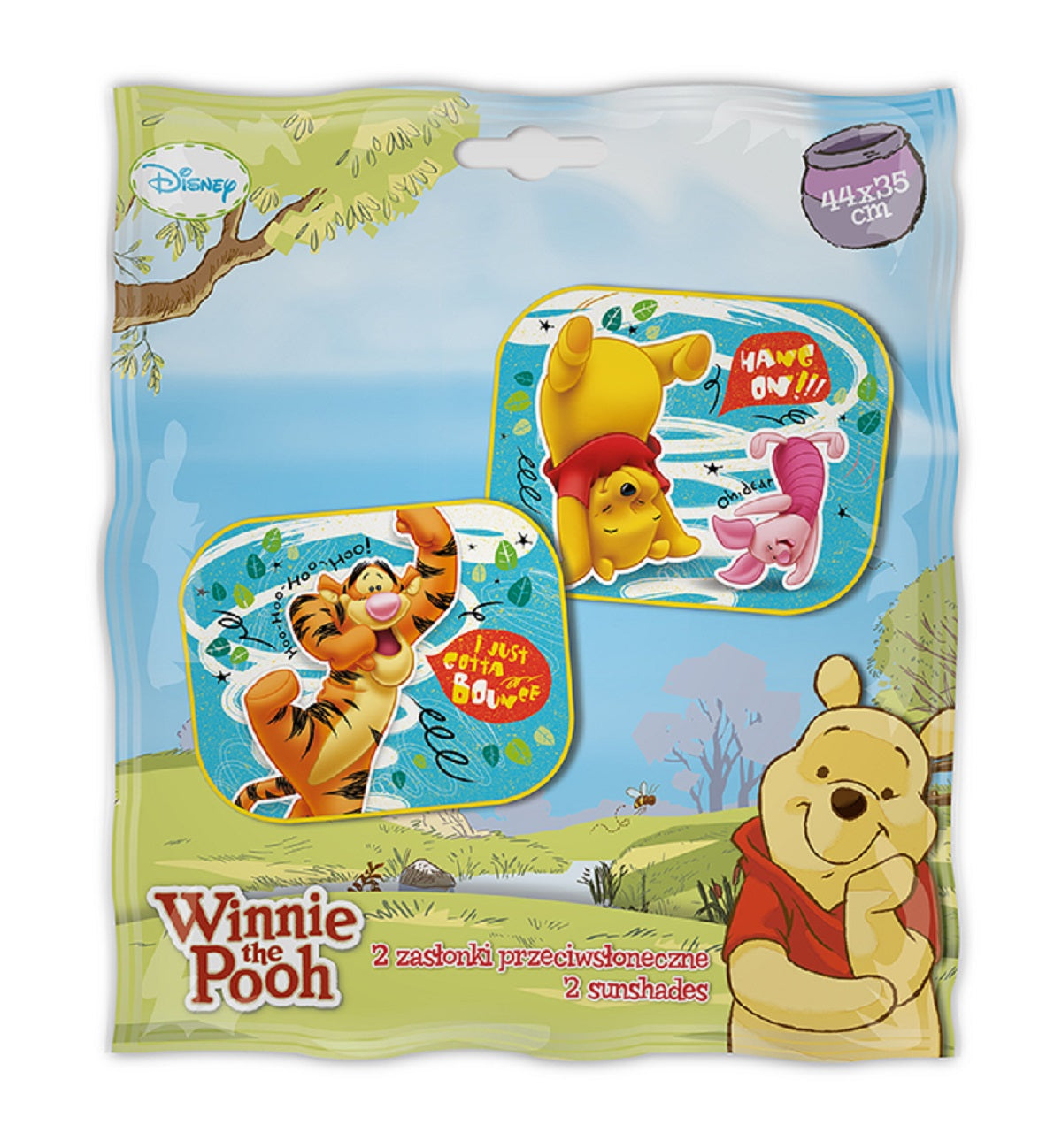 Disney Winnie the Pooh Sonnenschutz, einfache Installation mit Saugnapf für Kinder