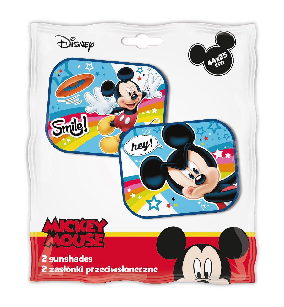 Disney Mickey Sonnenschutz für Kinder, einfache Befestigung mit Saugnapf