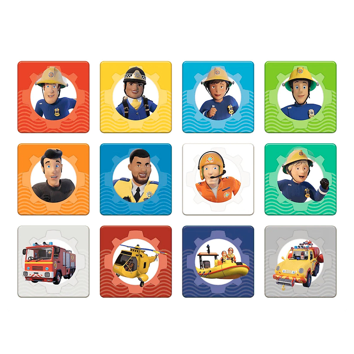 Feuerwehrmann Sam Puzzle- und Memo-Set für Kinder – 2 Puzzles + 24 Memo-Karten