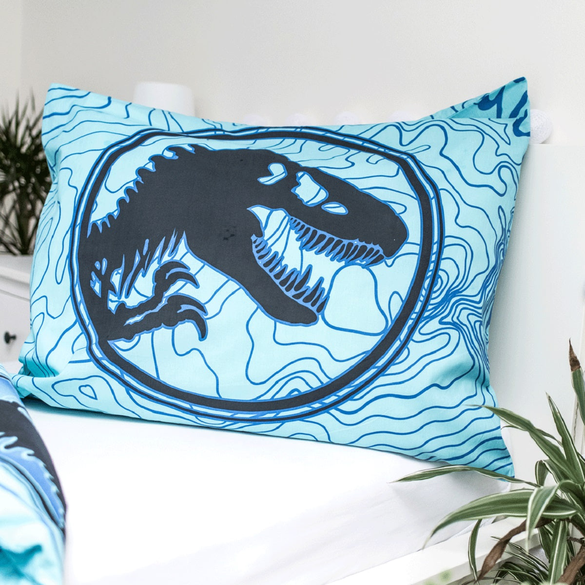 Jurassic World Kuschelige Bettwäsche mit Glow Effect Baumwolle, 140x200 cm & 70x90 cm