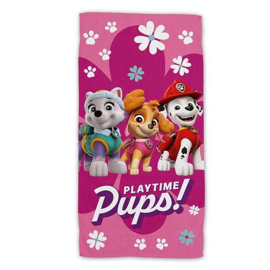 Paw Patrol Baumwolle Strandtuch Frottee Badetuch mit Premium Druck, 70x140 cm
