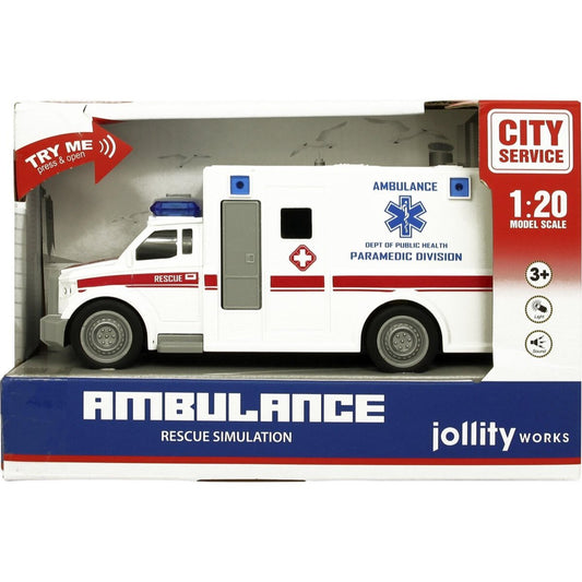 Jolly Ambulance Spielzeug Licht & Sound Fahrzeug Spielzeugauto mit Effekten