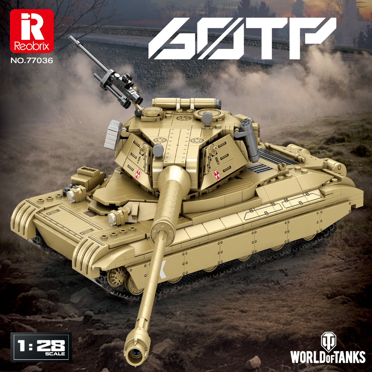 Reobrix 77036 60TP Twardy Panzer Klemmbaustein Set 1128 Teile