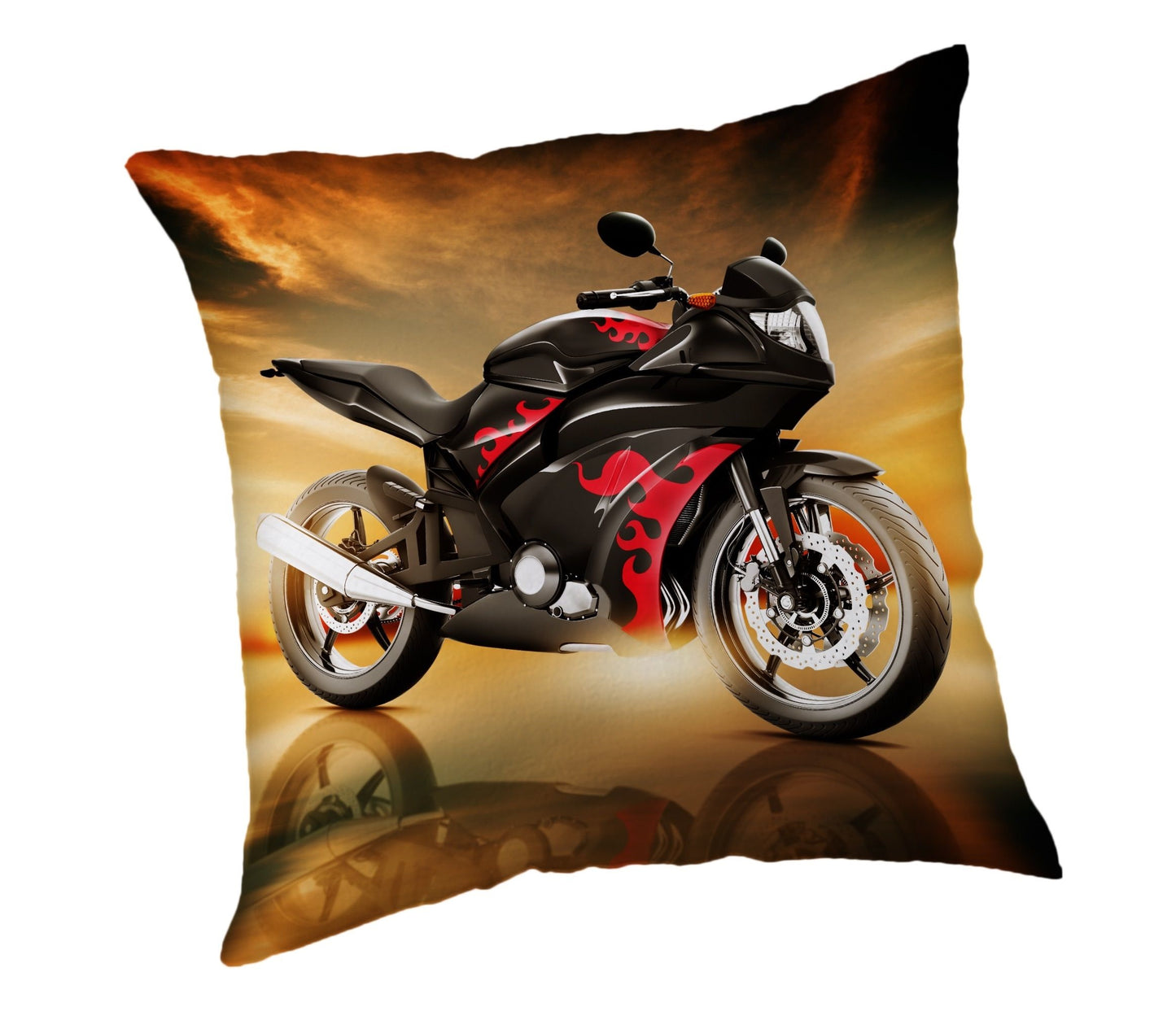 Motorbike Kopfkissen (1 Stück) Premium Dekokissen mit beidseitigem Digitaldruck