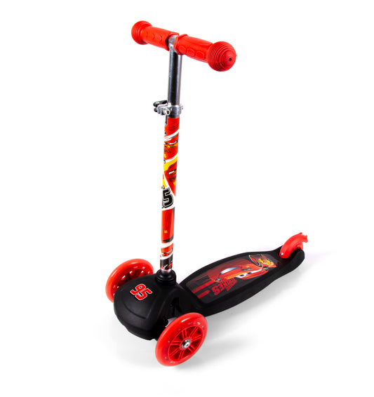 Disney Cars 3-Rad Scooter Klappbar, rutschfest & sicher für Kinder