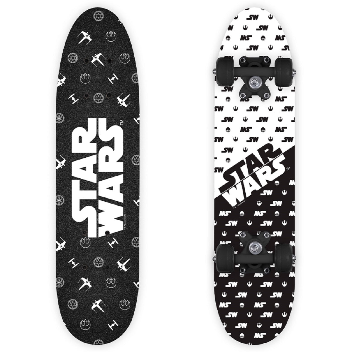 Star Wars Holz-Skateboard Mandalorian Robustes 9-Schichten Ahorn