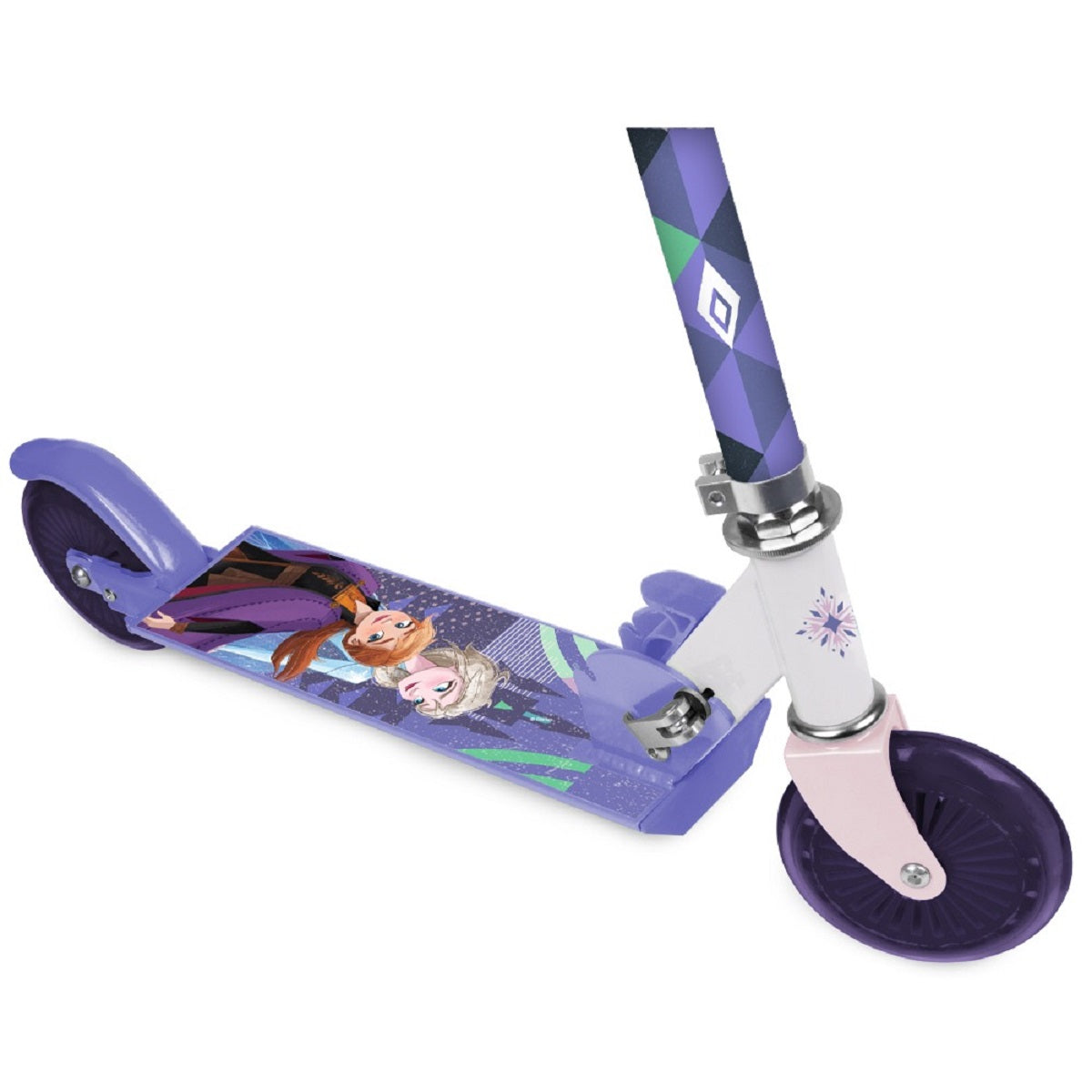 Disney Frozen Kinder Scooter mit 50 kg Traglast – 2 Räder, höhenverstellbar & klappbar
