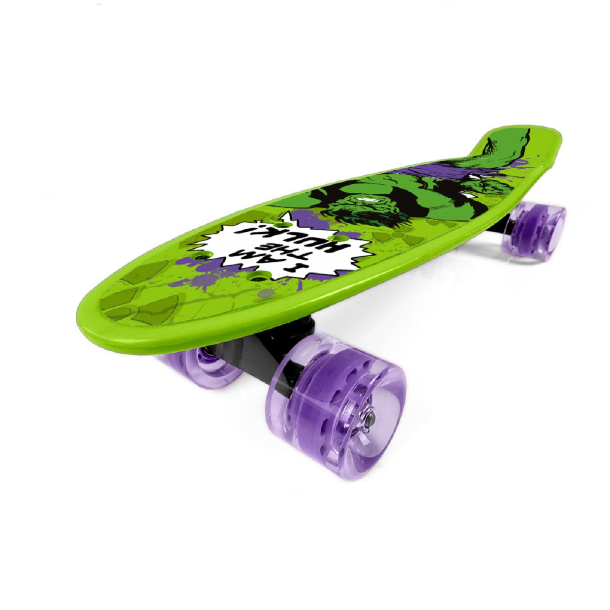 Marvel Hulk Pennyboard Mit ABEC-7 Lagern und 90A Polyurethanrädern für sanfte Fahrt