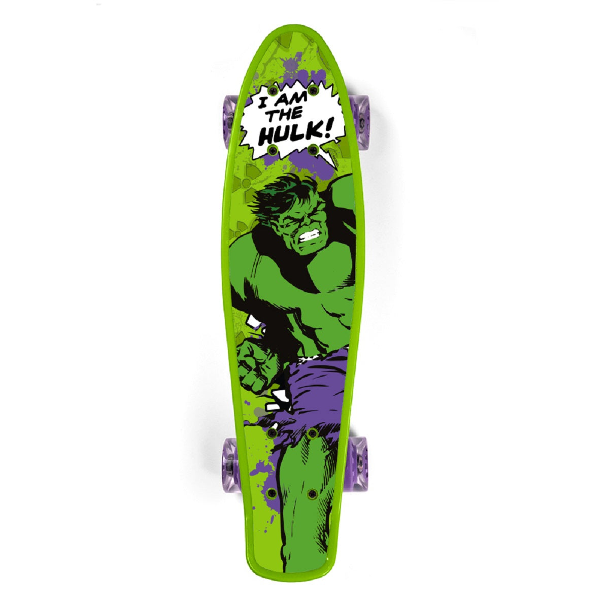 Marvel Hulk Pennyboard Mit ABEC-7 Lagern und 90A Polyurethanrädern für sanfte Fahrt