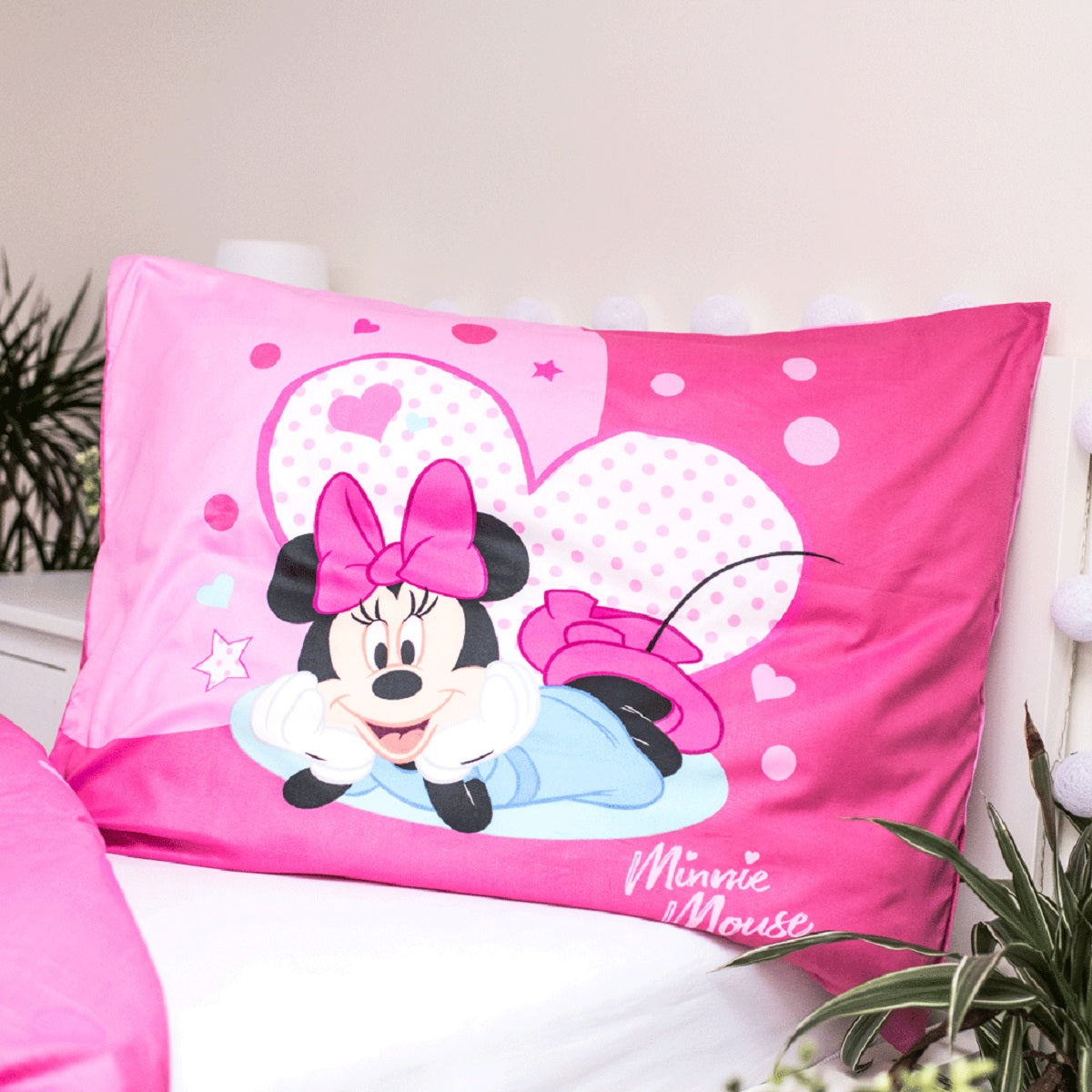 Minnie Mouse Kuschelige Bettwäsche Polyester, 140x200 cm & 70x90 cm