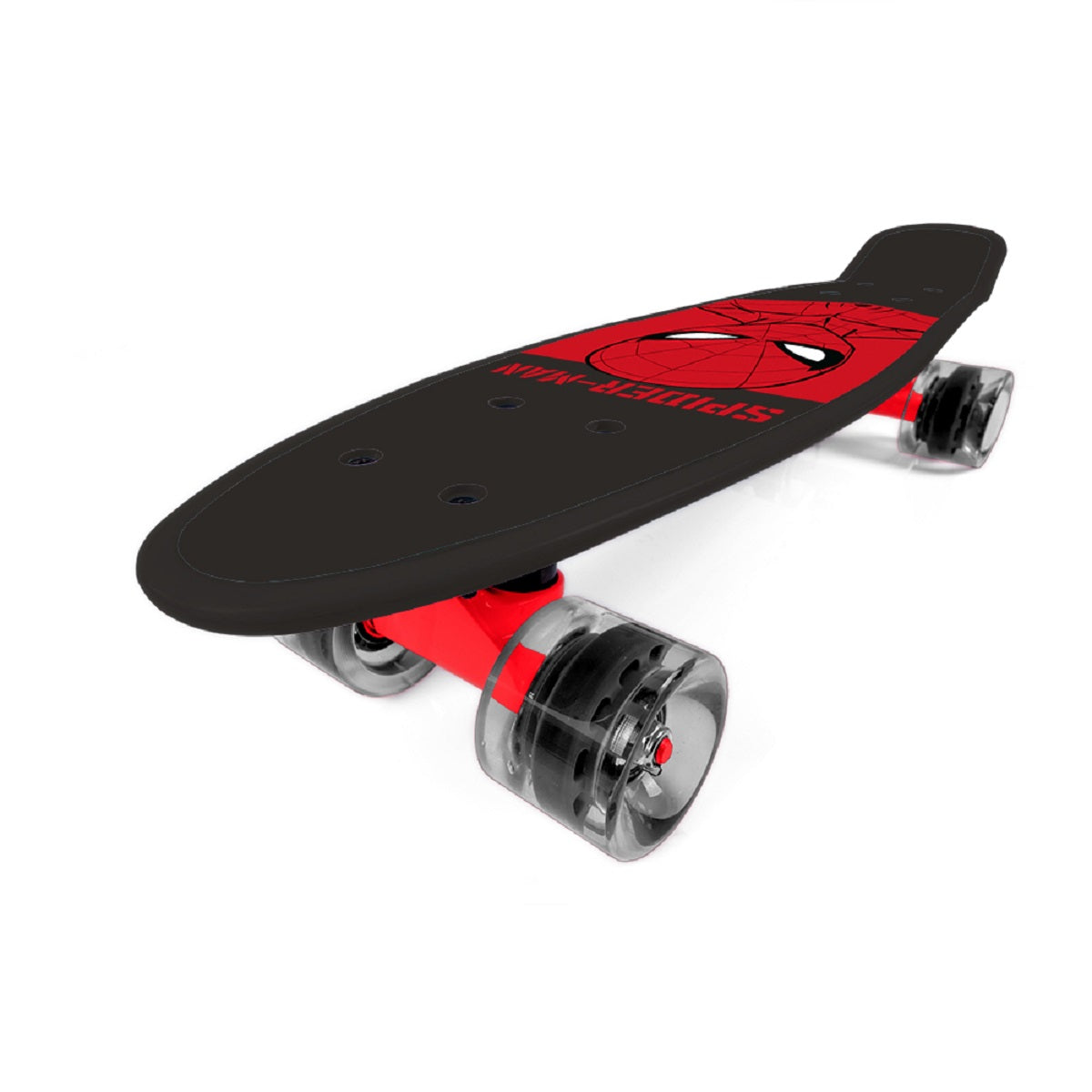 Spider-Man Pennyboard Robustes Polypropylen und Polyurethanräder
